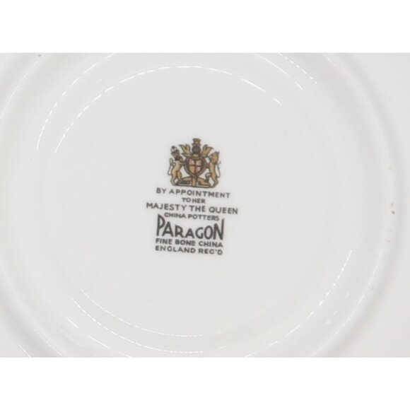 Paragon Teacup and Saucer Vintage Tea Cup Red & Gold Guilt Design - Picture 6 of 6